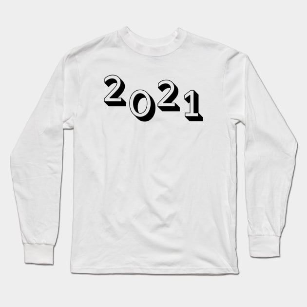 2021 - New Year Design Long Sleeve T-Shirt by Moshi Moshi Designs